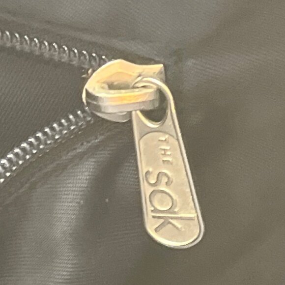 The Sak Women’s Navy Blue Crochet Zipper Closure Double Strap Shoulder Bag Sz M - Picture 9 of 11